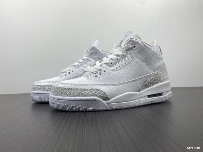 Air Retro 3 952 Jordan White' 'Triple GoodFit PS 429487- 0619